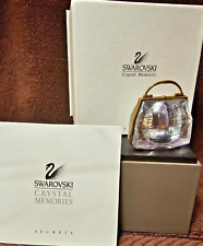 Swarovski Crystal Memories Purse Handbag Shaped Clock Figurine NOS 9448NR000002 picture