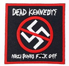 Dead Kennedys Nazi Punks F**k Off Iron On Embroidered Patch 3