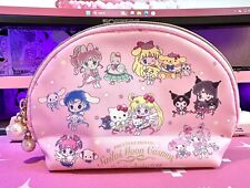 Sailor Moon x Sanrio Characters Cosmetic Pouch Zipper Bag Pink picture