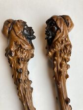 Antique Moorish Carved Pair of Canes picture