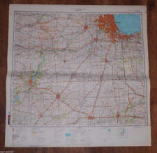 Authentic Soviet Army Military Topographic Map Chicago, Peoria, Illinois USA picture