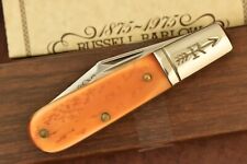 VINTAGE RUSSELL BARLOW MADE IN USA DELRIN 1875-1975 KNIFE NICE (15695) picture