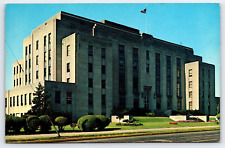 Decatur IL-Illinois, Decatur And Macon County Court House, Vintage Postcard picture