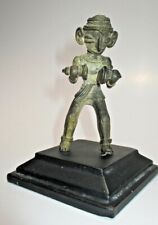Pre Columbian Bronze Music Figurine Statue 4