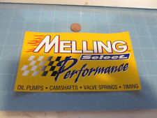 MELLING YELLOW Sticker / Decal RACING ORIGINAL OLD STOCK picture