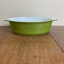 Vintage Pyrex Verde Avocado Green 2-1/2 Quart Oval Casserole Dish #045 picture
