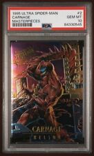 1995 Fleet Ultra Spider-man Masterpieces Carnage 2 PSA 10  picture