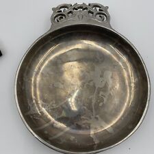 Vtg Nambe 211 Bowl Porringer Style Silver Tone Large Scroll Handle picture