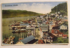 Ketchikan AK POSTCARD Looking Down at the Harborbor ALASKA 1936 Inside Passage picture