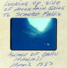 Vintage 35mm Film Slide 1957 Mountains near Sacred Falls Oahu Hawaii Kodak MCM picture