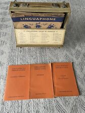 Vintage Linguaphone French Course - 78 rpm Records in Original Case Collectible picture