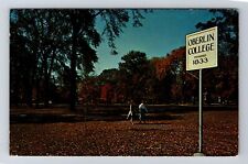 Oberlin OH-Ohio, Oberlin College, Tappan Square, Souvenir Vintage Postcard picture