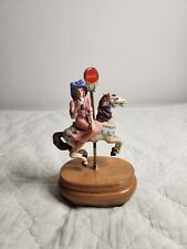 Vintage 1990 Coca Cola Carousel Lady On Horse Carousel Waltz Display Untested picture