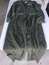US Air Force Flyers Suit Coveralls Size 44 Long Green Well Worn No Patches picture