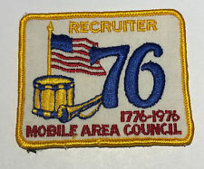 1976 Mobile Area Council Recruiter  Patch Boy Scout TK0 picture