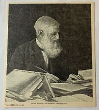 1887 magazine engraving ~ GEORGE BANCROFT, The Historian picture