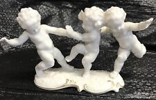Lorenz Hutschenreurher Three Cherubs Angels Dancing Porcelain Figurine Numbered picture