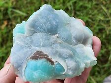RARE,SUPERB 2 GEN LUSTROUS BLUE SMITHSONITE CRYSTALS CLUSTER, GREECE  picture