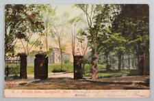 U.S. Arsenal Gates, Springfield, MA Massachusetts Early UDB Postcard (#4693) picture
