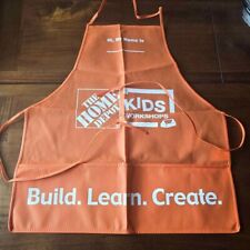 Brand New Home Depot BIG Adult-sized Kids Workshop Adult Apron (Orange) picture