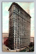 New York City, Scenic View Empire Building, Antique Vintage c1909 Postcard picture