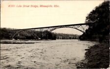 Vintage Postcard Lake Street Bridge Minneapolis MN Minnesota c.1907-1915   I-091 picture