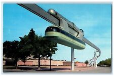 c1950's Texas State Fair Skyway Monorail Railway View Dallas Texas TX Postcard picture