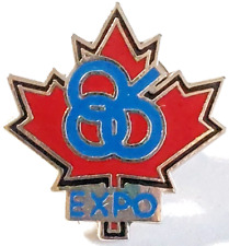 Expo 1986 Vancouver Canada (Maple Leaf) Lapel Pin (081623) picture