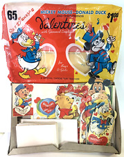 Vintage 1960‚Äôs Disney Valentines by Luster Brite in Original Packaging picture