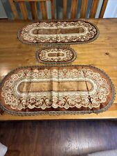 Group Of Three Vintage Wedgwood Oval Shaped Tableware, Rug, Placemat, Doily picture