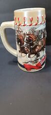 Vintage Christmas  Ceramarte Collectable Budweiser B Series 1986 Beer Stein picture
