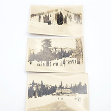 3 Vintage Postcards Ski Hill at Sugar Bowl Ski Lodge Resort Lake Tahoe CA Lot picture