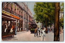 c1910 Barbershop Paoli Trolley Car Hotel Klindt - Caracas Venezuela Postcard picture