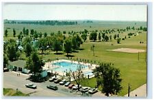 c1960's Clean Happy Community Exterior Swimming Pool Fowler Indiana IN Postcard picture