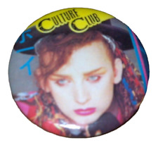 Boy George Culture Club Colour By Numbers Pin Pinback Button Badge Rare 1980's picture