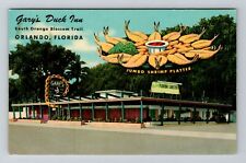 Orlando FL-Florida, Gary's Duck Inn Seafood, Advertising, Vintage Postcard picture