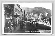 RPPC - Avalon Street Scene - Catalina Island, California 1930s picture