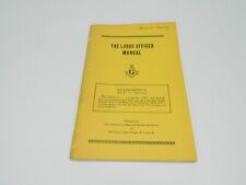 1976 Vintage Masonic The Lodge Officer Manual of Texas - Freemasonry - Rare picture