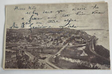Vintage RPPC Postcard c1908~ Early Aerial view the town ~ Louisiana Missouri MO picture