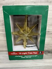 Kurt Adler UL 10-Light Gold Bethlehem Star Treetop, Golden picture