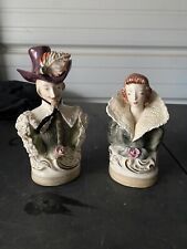 2 Vintage Cordey Cybis Porcelain Figurines Musketeer and Victorian Woman picture