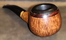 Mark Tinsky: Smooth Root Bent Apple w/Cocobolo & Ebony (4) Tobacco Pipe. Smoked. picture