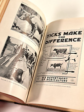 vtg 1942 Diseases of Cattle Medical Book US Gov HC RevEd picture