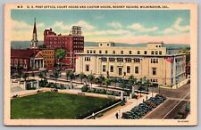 US Post Office Court HOuse Custom House Rodney Square Wilmington DE Postcard PM picture