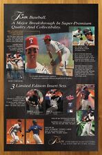 1995 Fleer Baseball Trading Cards Vintage Print Ad/Poster Will Clark Promo Art picture