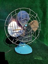 VTG Hunter Fan 14in Oscillating Adj Robins Egg Blue Serial # P507141 Memphis TN  picture