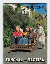 Postcard Down from Monte in the typical toboggan Souvenir Funchal Portugal picture
