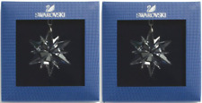 Swarovski Little Star S/2 Ornaments Crystal Authentic 5257592 COA New Box picture