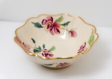 Vintage Floral Jewelry Dish by LENOX Barrington Collection Small Bowl Gold Trim picture