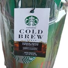 Starbucks 16oz Acrylic Cold Cup Straw Lid Tumbler Cold Brew Coffee Gift Set picture